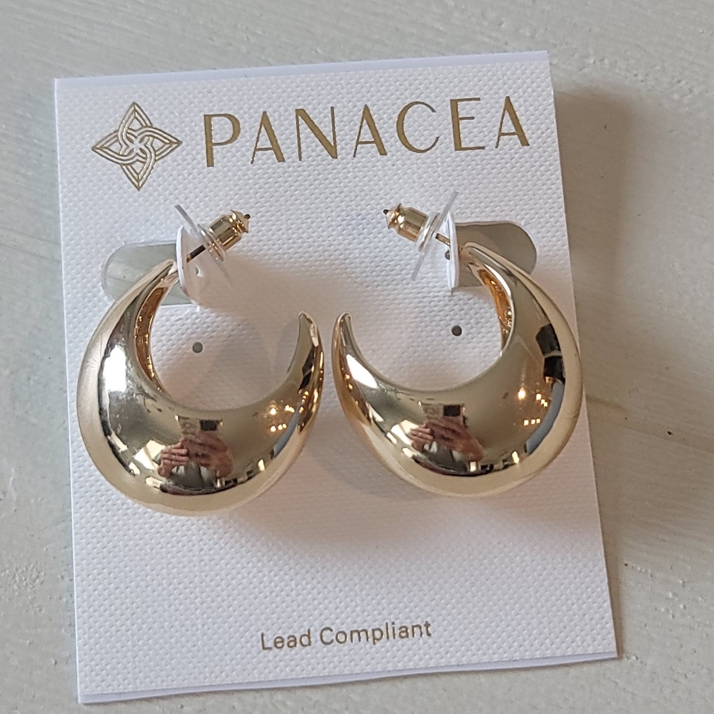🆕️ Nordstrom Panacea Tapered Hoop Earrings - Picture 8 of 8